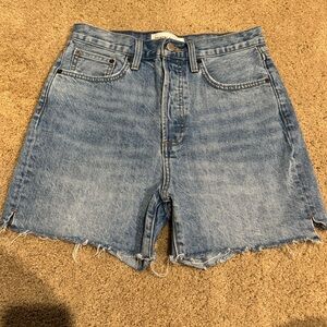 Denim Forum Light Blue Jean Shorts